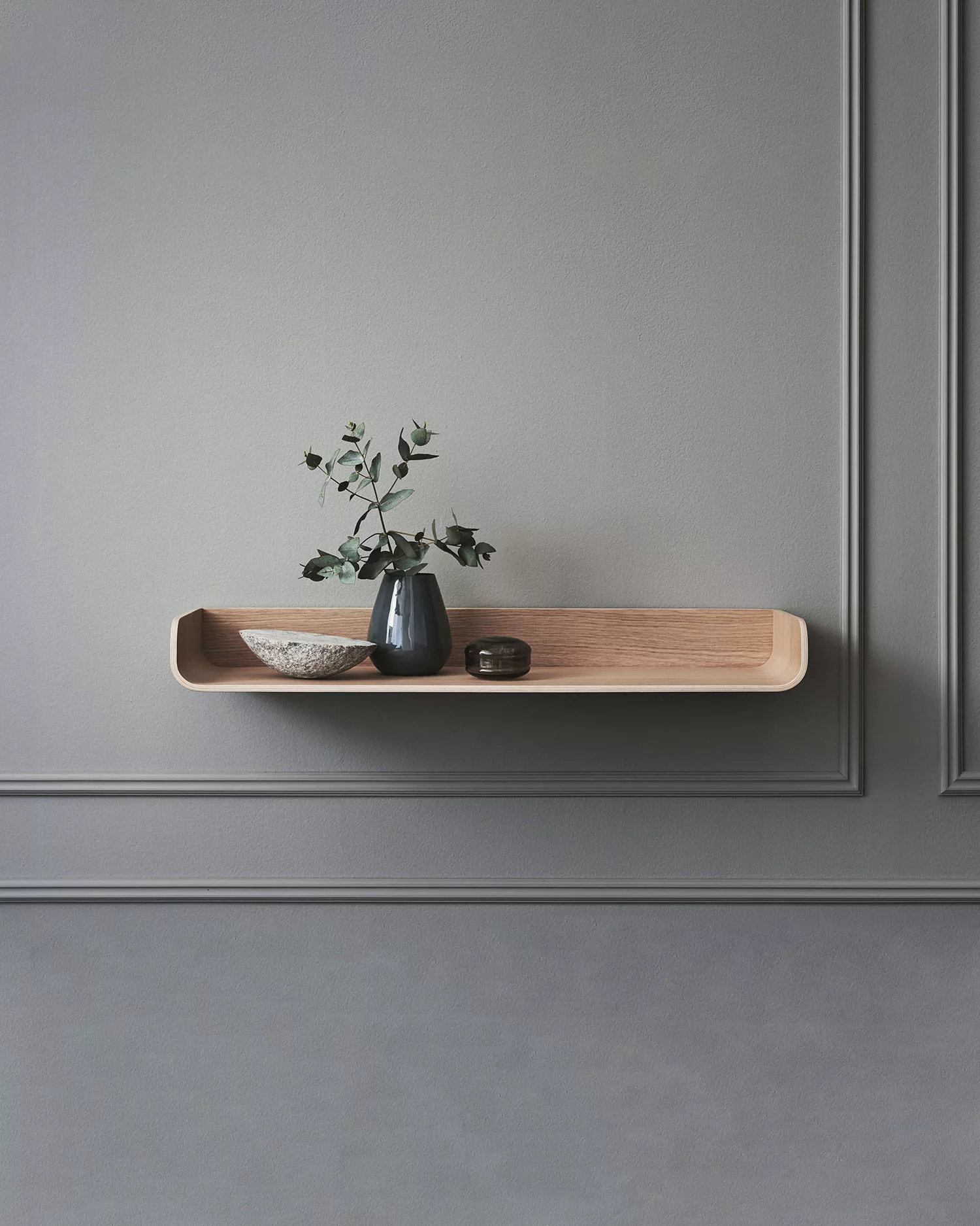 Estante Lean roble 80 x 25 cm