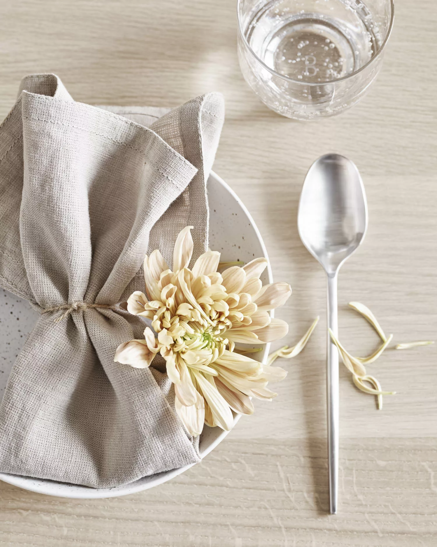 Servilletas Soft lino beige  (juego de 4 uds.)