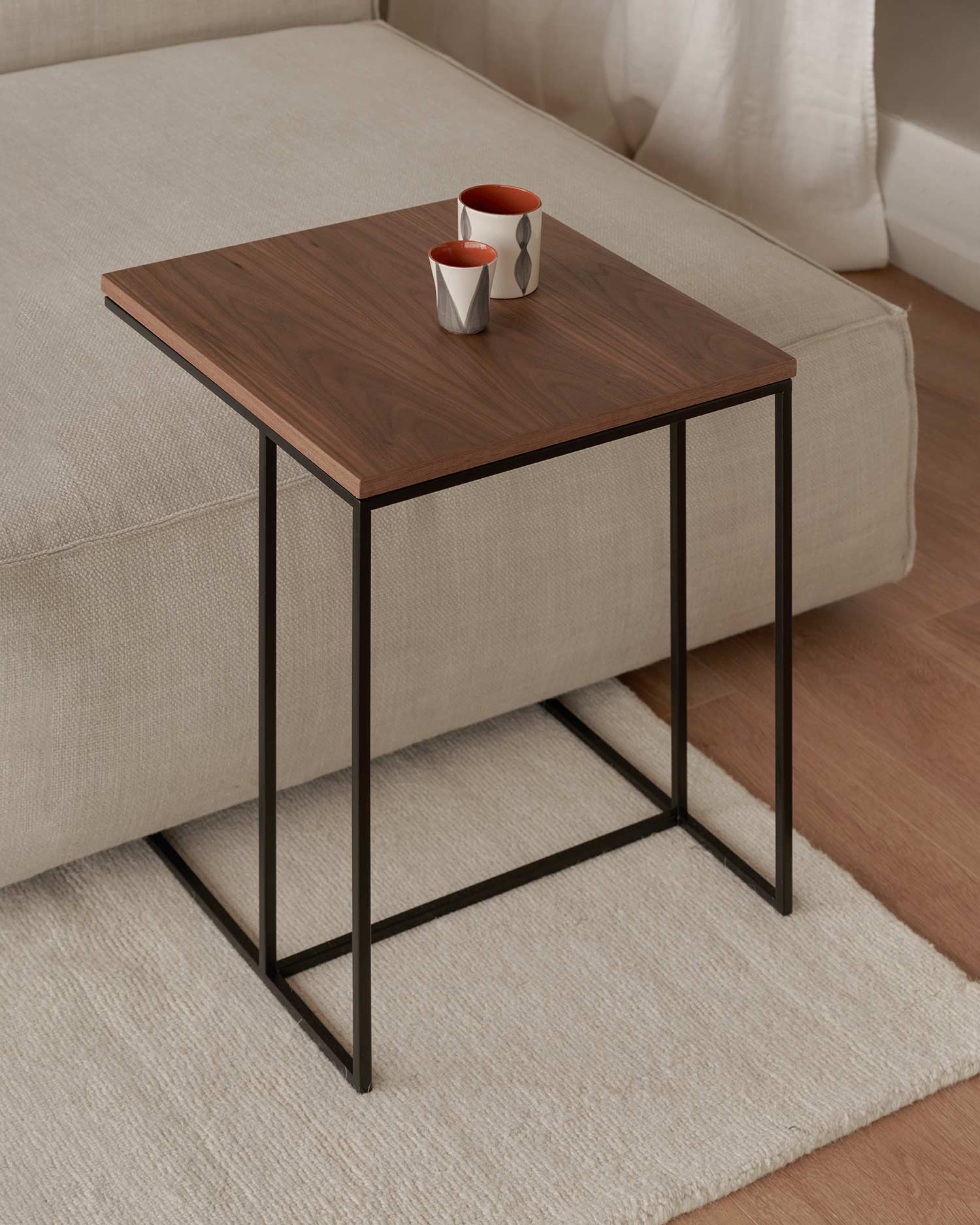 Pack 2 mesitas de noche Mini Petra nogal