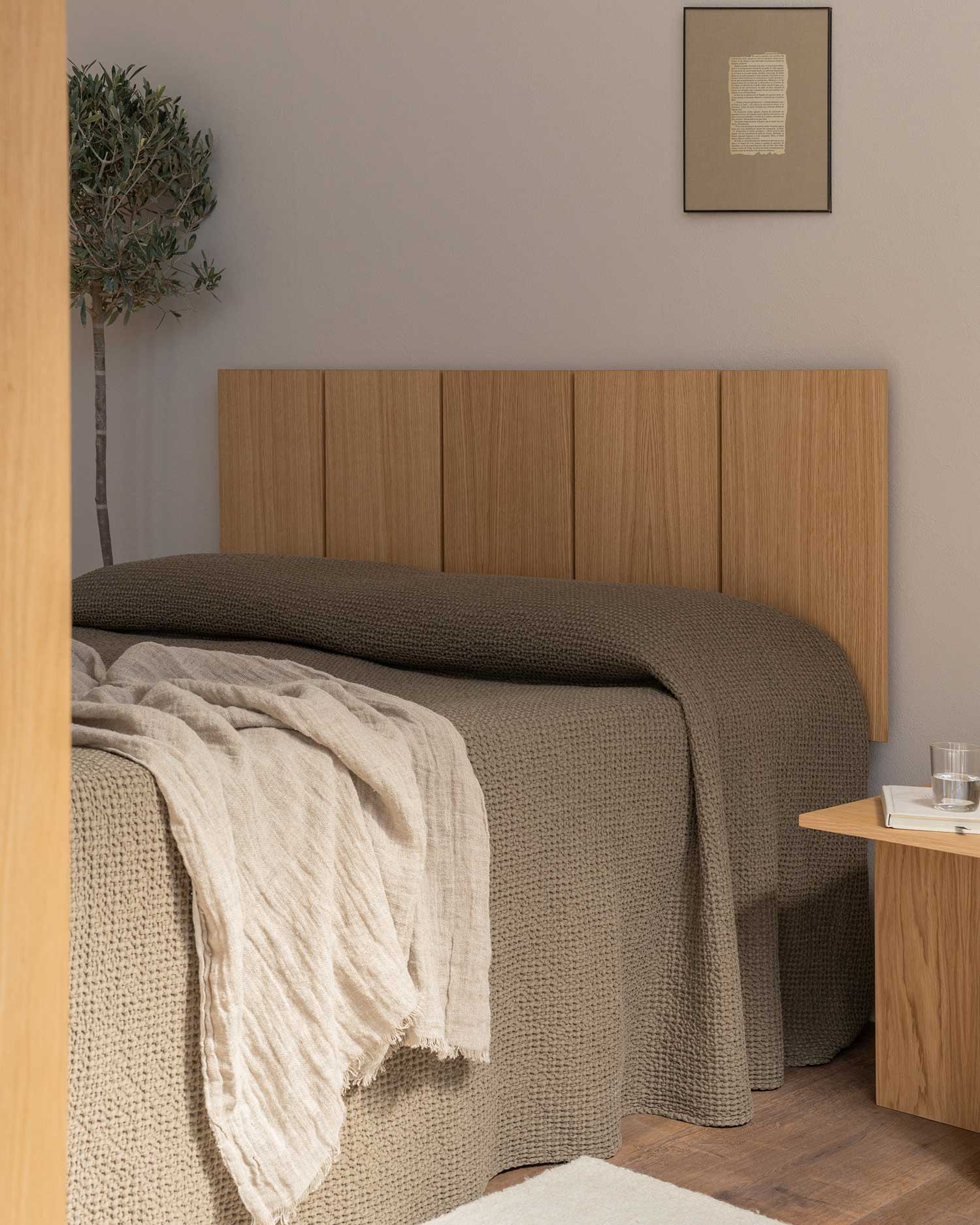 Cabecero Cova roble natural