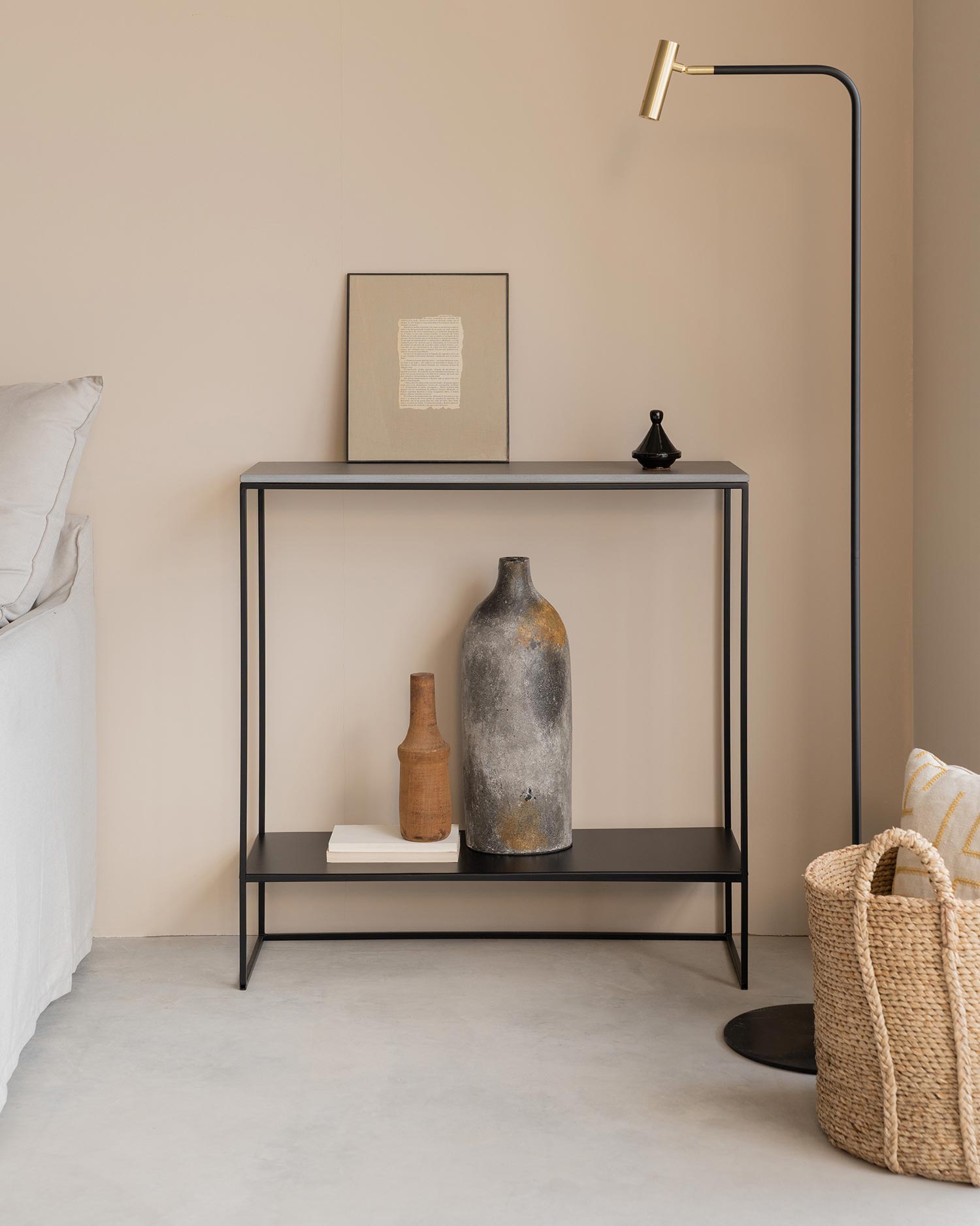 Recibidor Petra cemento 80 x 30 cm