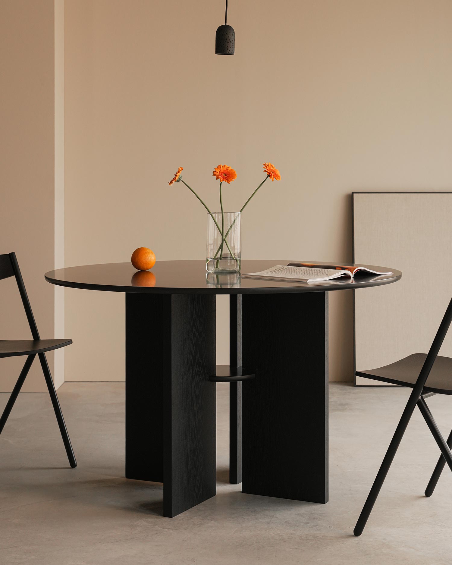 Mesa de comedor Figa black Ø120 cm