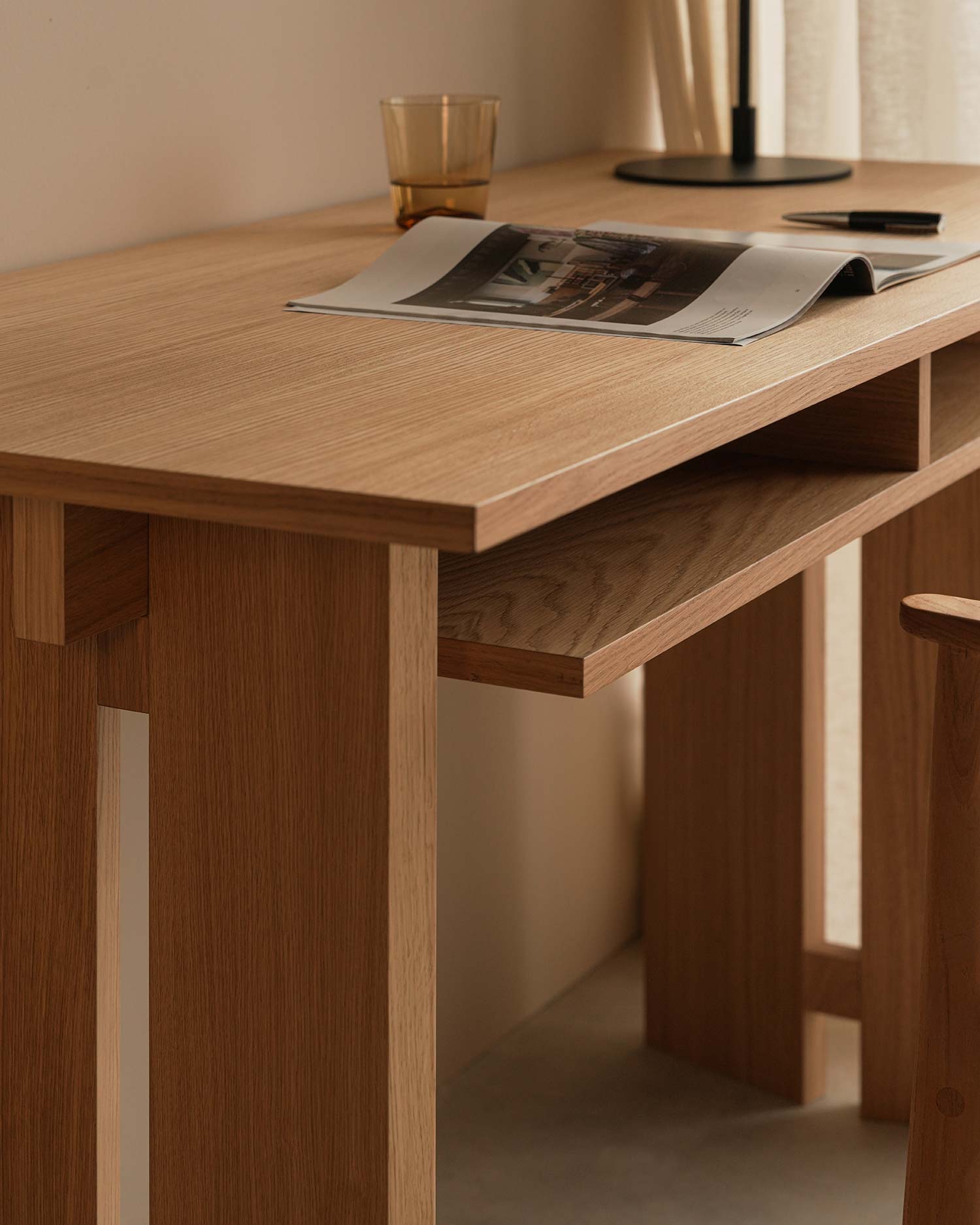 Escritorio Kyo roble natural 130 x 60 cm