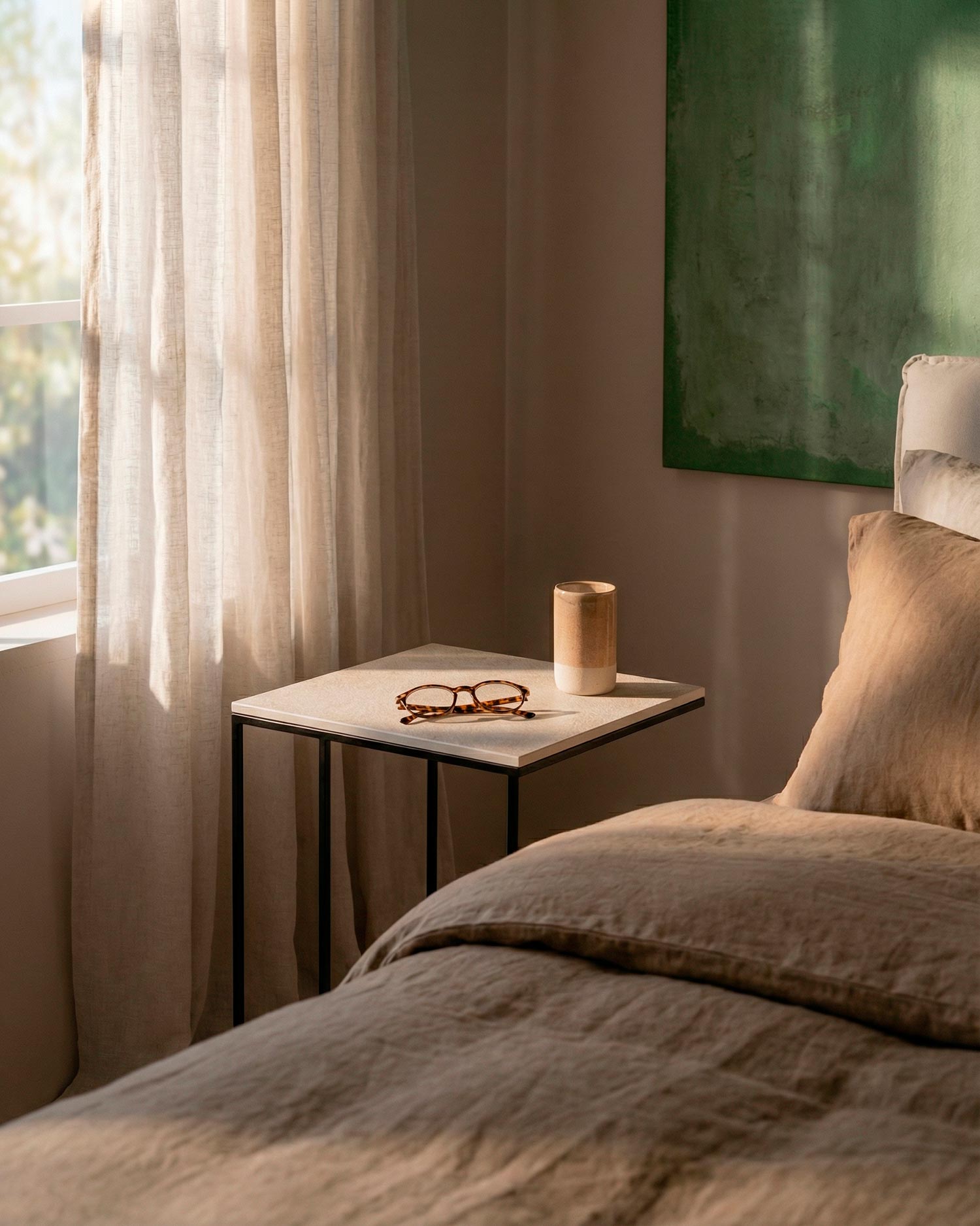 Pack 2 mesitas de noche Mini Petra duna