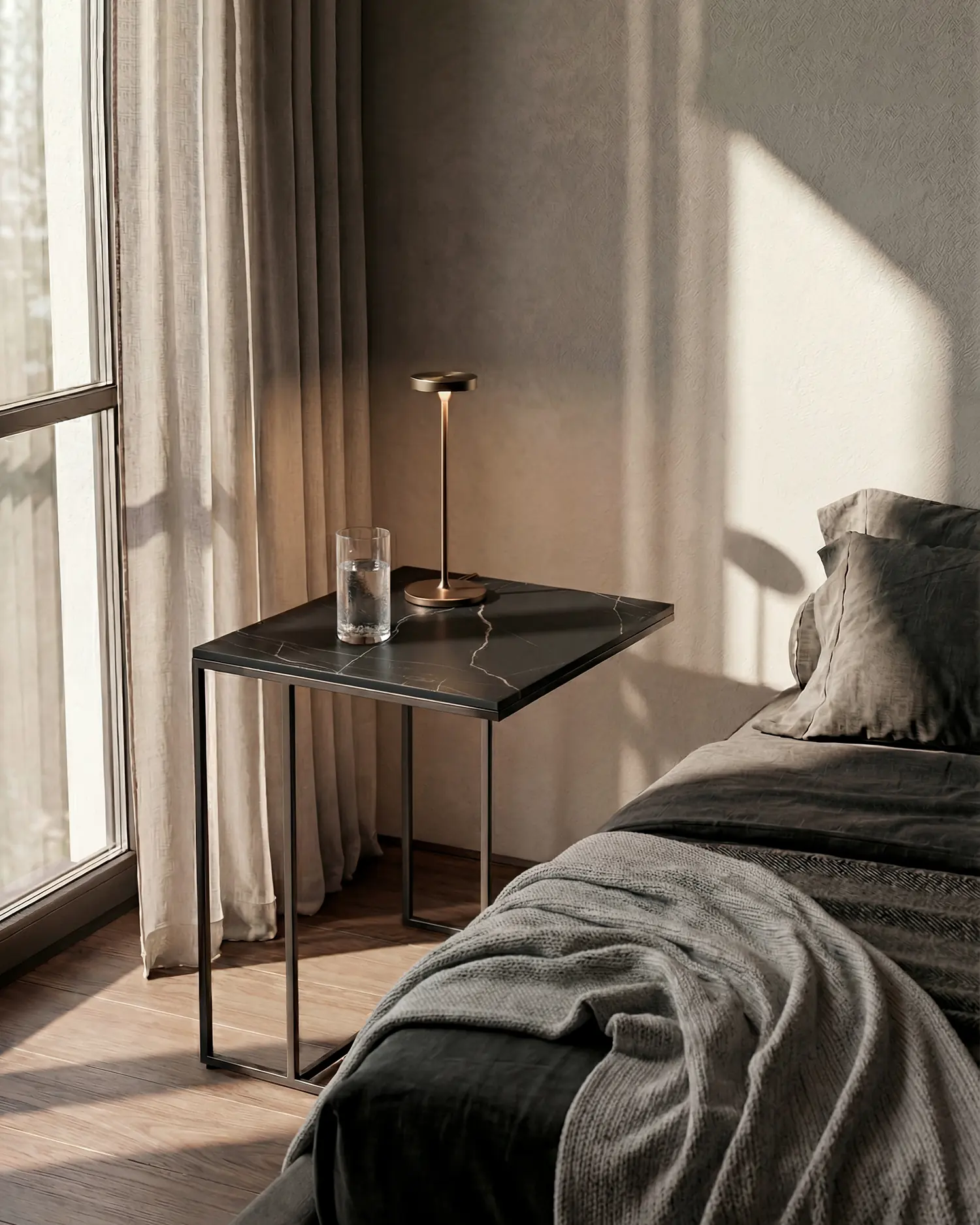 Pack 2 mesitas de noche Mini Petra marquina