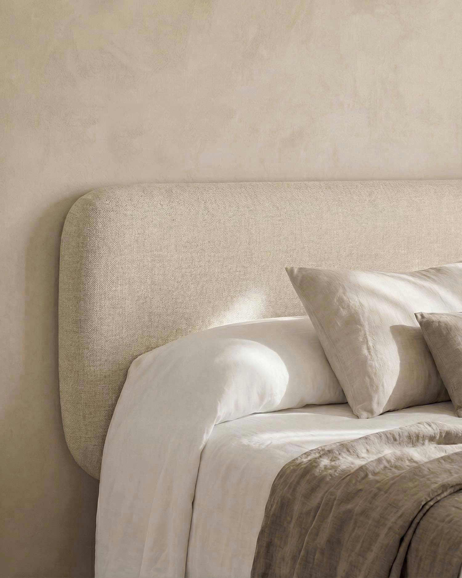 Cabecero Auba lino beige (cama 160 cm)